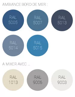 Farben Thema Meer