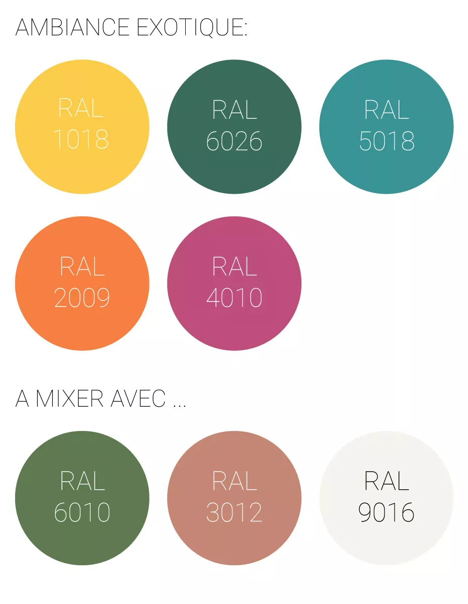Farben Thema exotisch